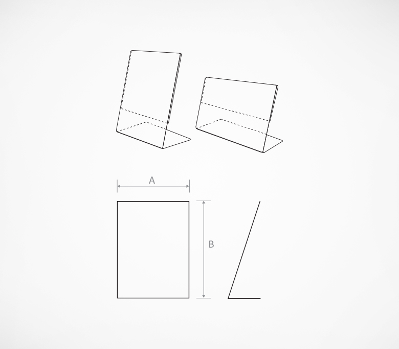 uglovye podstavki razlichnyx razmerov