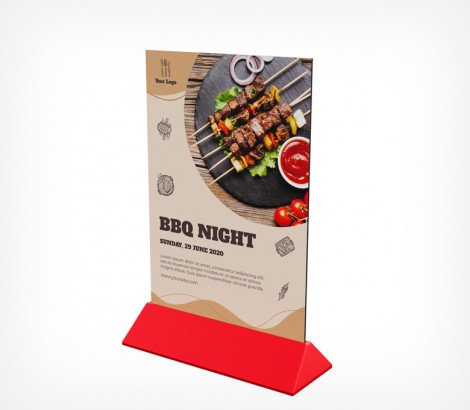 Подставка под меню (менюхолдер) с акриловым карманом COLOR MENU HOLDER