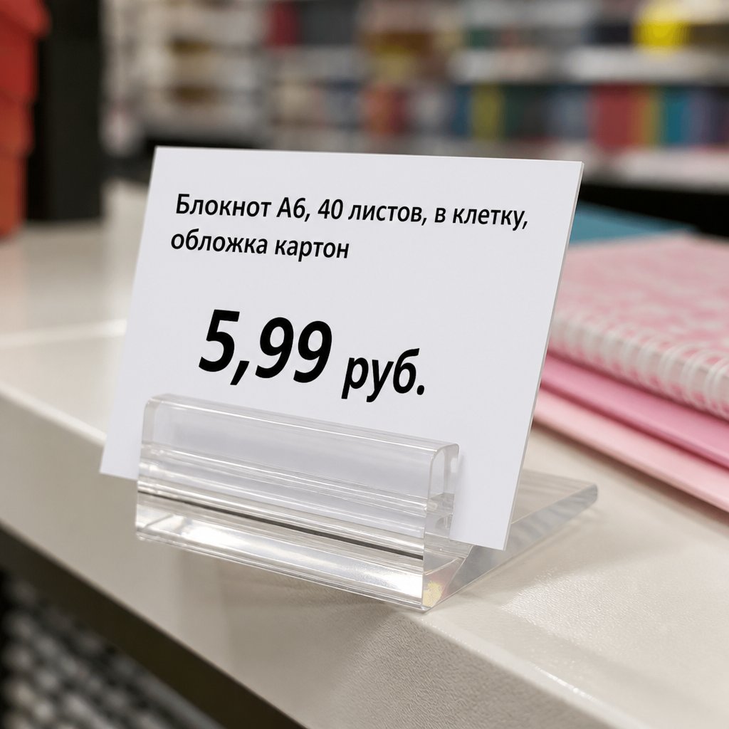 Держатель ценника под углом - hover