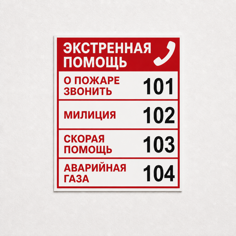 Наклейки информационные