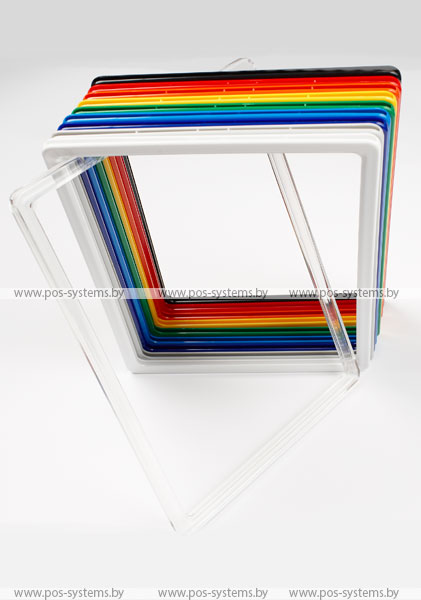 Пластиковая рамка A4 (прозрачная-цветная)
