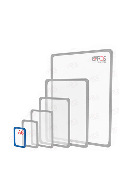 Пластиковая рамка A6 (цветная-прозрачная)