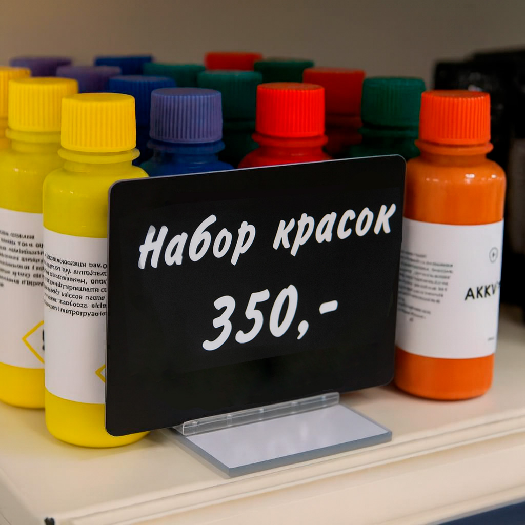 Ценникодержатель на прямоугольной подставке - hover