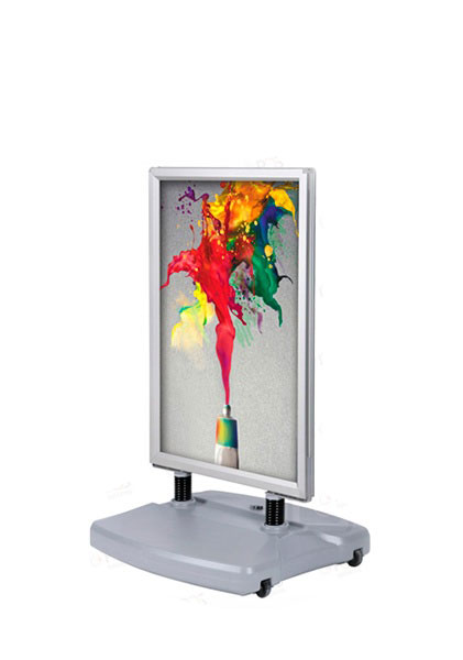 Штендер с рамами из алюминиевого клик-профиля