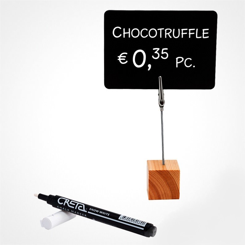 Набор деревянных держателей ценников с зажимами