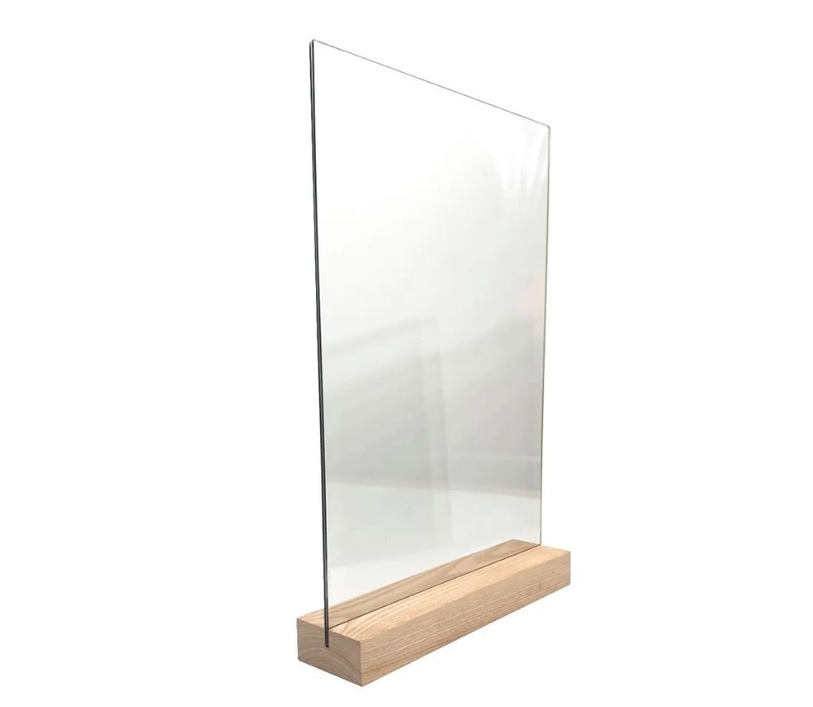 Подставка под меню на деревянном основании