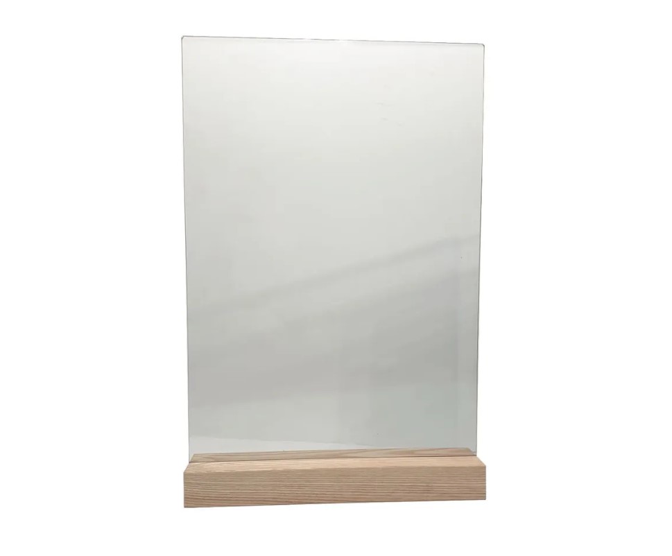 Менюхолдер (подставка под меню) на деревянном основании