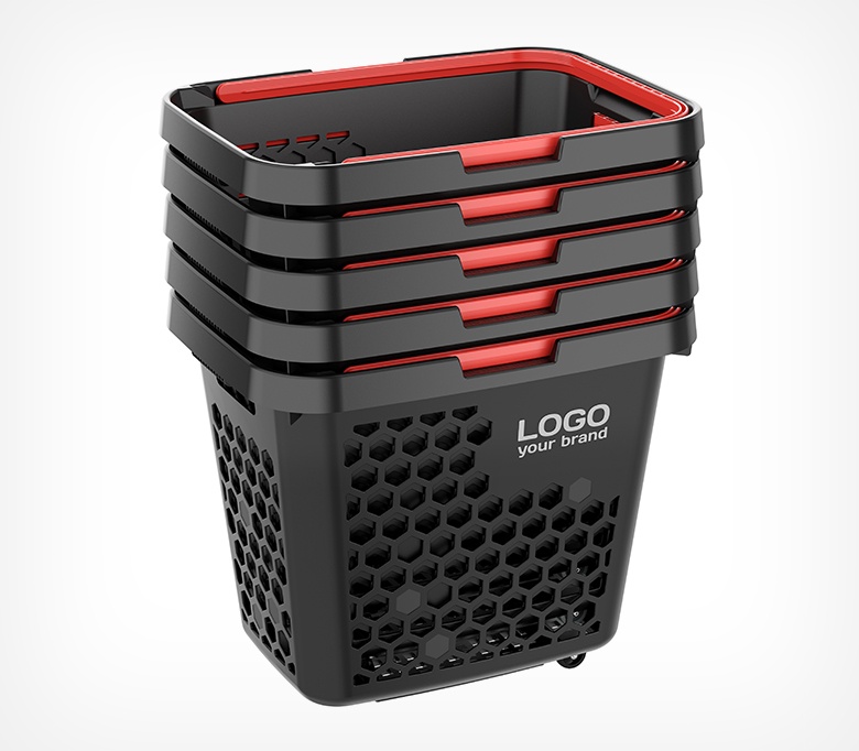 Корзина-тележка пластиковая, 80 литров