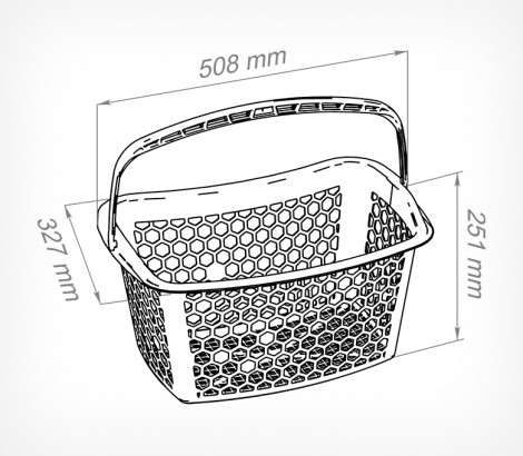 Пластиковая покупательская корзина TANGO