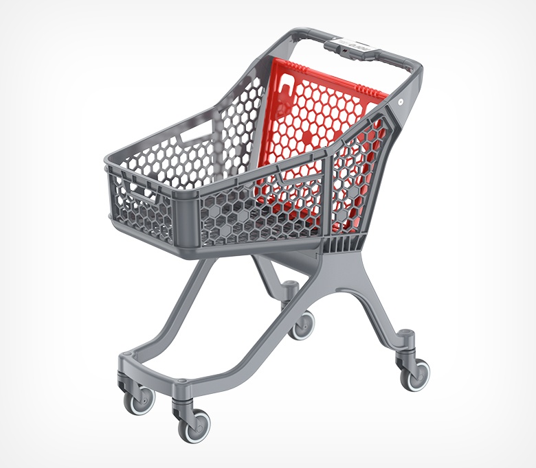 Пластиковая покупательская тележка SURF S